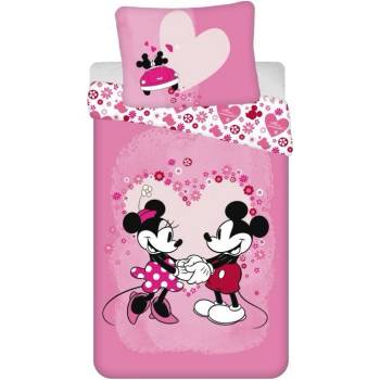 JERRY FABRICS MICRO obliečky Mickey a Minnie Love Polyester mikrovlákno 140x200 70x90