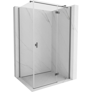 Mexen Mist-H T Душ кабина с отваряща се дясна врата 105 x 110 см, прозрачно, тъмен (8A5T-105-110-95-00-P)