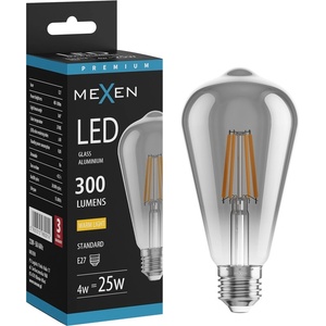 Mexen Vintis LED Жичкова крушка E27, ST64, 4W, Топла - 2200K, 300 lm, опушен - L152-E27-0422-70 (L152-E27-0422-70)