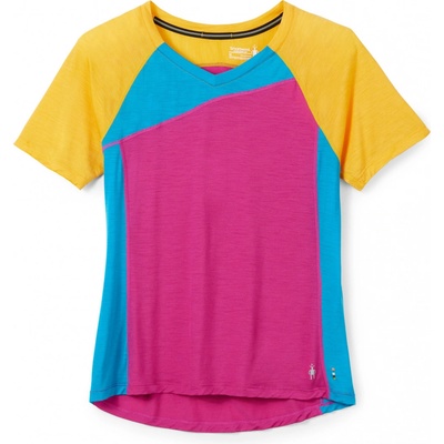 Smartwool Dámské Merino Sport 120 Mountain Bike Short Sleeve tee Festive fushia žlutá – Hledejceny.cz