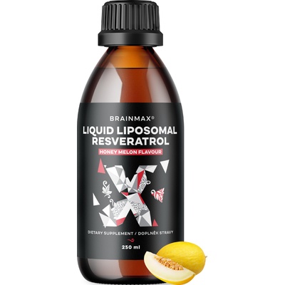 BrainMax Liquid Liposomal Resveratrol, Honey Melon, 200 мг, 250 мл