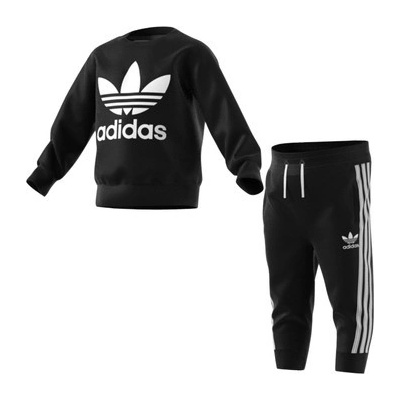 adidas Teplákové soupravy Souprava Crew Sweatshirt Černá