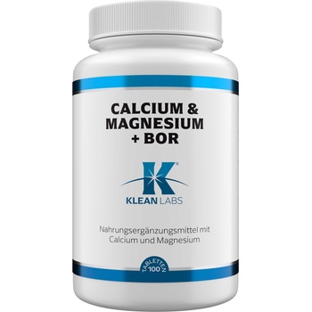 KLEAN LABS Калций и магнезий + бор - 100 таблетки