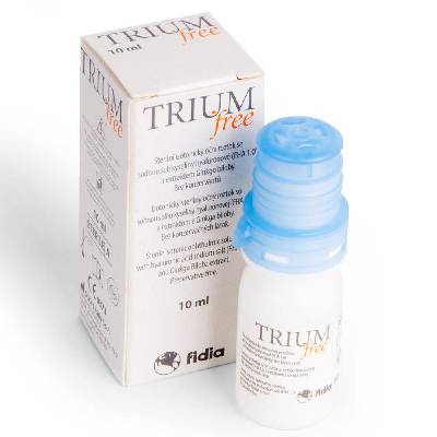 Trium Free očné kvapky s obsahom kyseliny hyaluronóvej a extraktu z Ginko biloby 10 ml