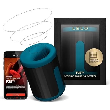 Image 1 of Смарт мастурбатор, 10 режима и Love Bridge функция - Lelo F2S Teal (LELO009646)