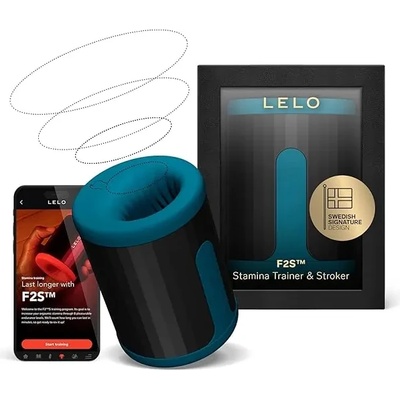 Смарт мастурбатор, 10 режима и Love Bridge функция - Lelo F2S Teal (LELO009646)