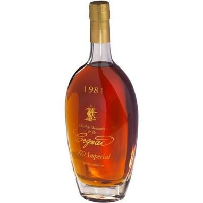 ALBERT DE MONTAUBERT COGNAC 1981 40% 0,7 l (Dřevěný obal)