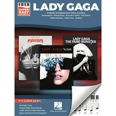 Hal Leonard Lady Gaga Super Easy Songbook Noty