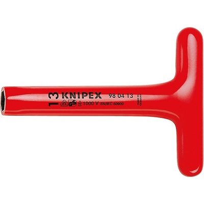 Knipex Klíč nástrčný, t-rukojeť, šestihranný 22 mm izolovaný 1000 v 980422