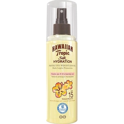 Hawaiian Tropic Silk Hydration opaľovací olej na tvár a telo SPF15 100 ml
