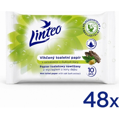 Linteo Satin vlhčený s dubovou kůrou 48 x 10 ks
