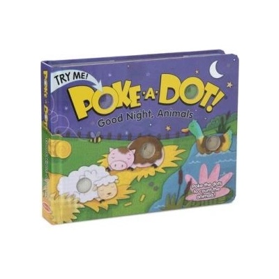 Melissa & Doug - Интерактивна книжка със звуци на английски език - Натисни бутон - Лека нощ, животни (41343_1)