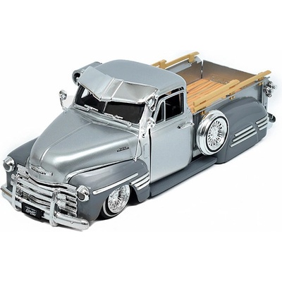 Jada Chevrolet 3100 Pick-Up Custom 1951 stříbrná Toys 1:24