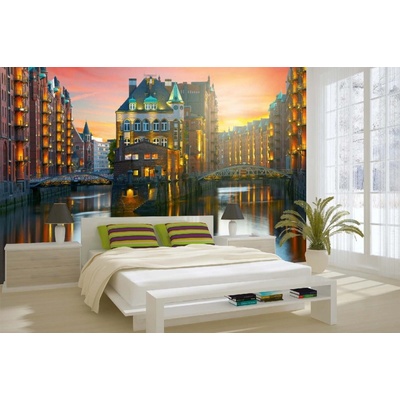 Dimex MA-5-0998 Samolepicí vliesová fototapeta na zeď Speichestadt Hamburg rozměry 375 x 250 cm