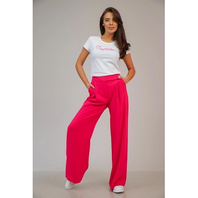 Radek's collection Разкроен дамски панталон цвят циклама 62307-703-3