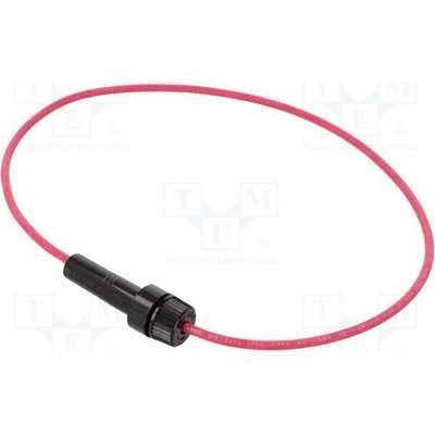 LITTELFUSE 01500603Z Zásuvka; 6,3x32mm; na kabel; Imax: 20A; Výv: vodiče; -40÷85°C; černá