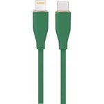 Gembird High-quality silicone USB Type-C to 8-pin charging and data transmission cable 1.5m green