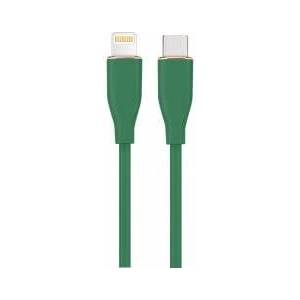 Gembird High-quality silicone USB Type-C to 8-pin charging and data transmission cable 1.5m green