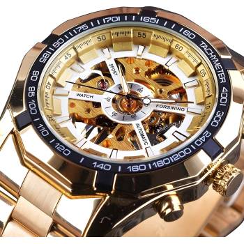 Forsining Часовник forsining to-14525 - Златен / Черен / Бял kp14525 (to-14525)