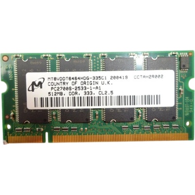 Micron DDR1 512MB 333MHz CL3 MT8VDDT6464HDG-335C1