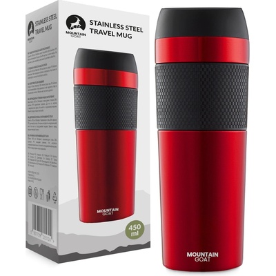 Mountain Goat Travel termohrnček 450 ml červený čierny