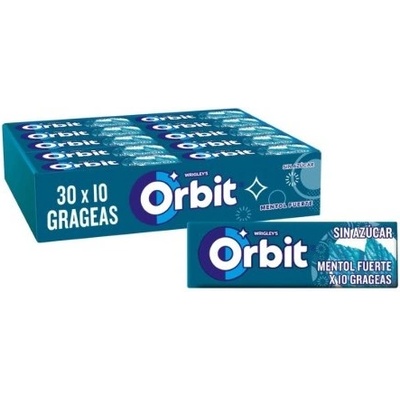 Mars Дъвка Wrigley's Orbit Menthol Fuerte без захар 30 броя x 14 г в кутия