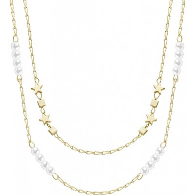 Biju Řetízek dvojitý s perličkami 3002382