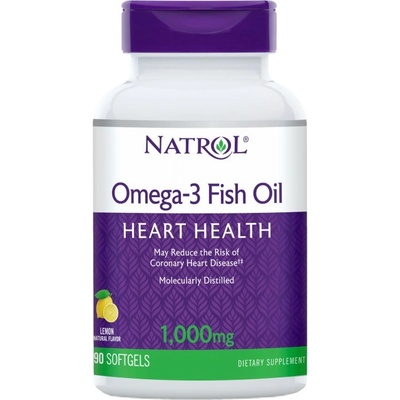 Natrol Omega 3 Fish Oil / Lemon Flavored [90 Гел капсули]