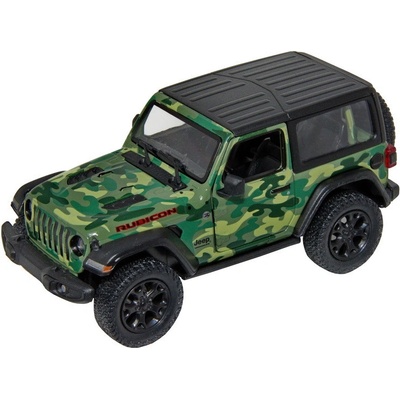 Kinsmart Jeep Wrangler 2018 camo zelená 1:34