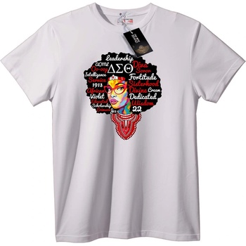 NOONEBRAND Тениска Delta Sigma Theta Сестринство - 2XL, White
