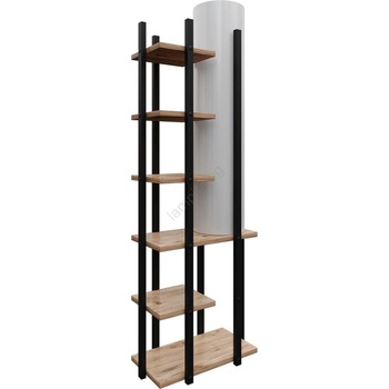 ASIR GROUP Подова лампа с рафтове MODA DOR 1xE27/40W/230V черен/кафяв (AS2142)