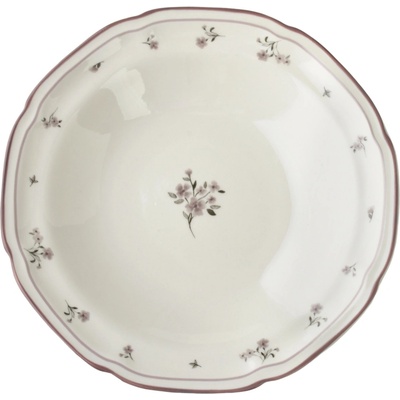 Affekdesign Hlboký porcelánový tanier ROSALIE 22 cm krémový