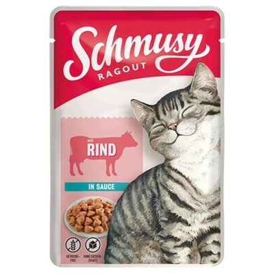 Schmusy Ragout s hovädzím mäsom v omáčke 100 g