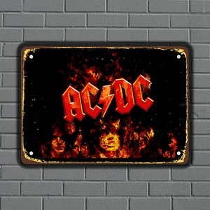  Acdc - музикална метална декоративна табелка - podarakzasnimka - 24,90 лв