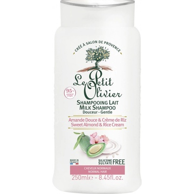 Le Petit Olivier Sweet Almond & Rice Cream šampón pre normálne vlasy 250 ml