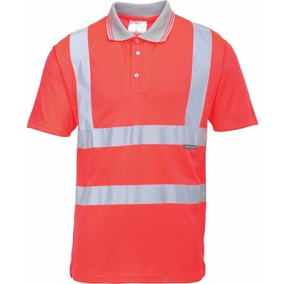 Portwest S477 Polokošeľa Hi-Vis s krátkym rukávom Yellow XS