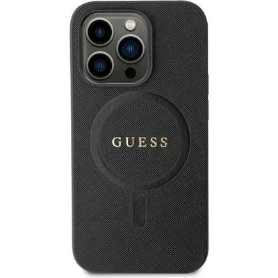GUESS Кейс Guess GUHMN61PSAHMCK за iPhone 11 / Xr, черен, Saffiano MagSafe (3666339155667)