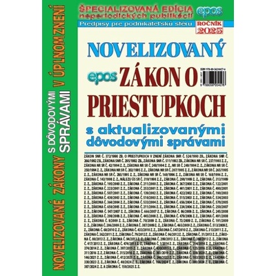 Novelizovaný zákon o priestupkoch 13/2025