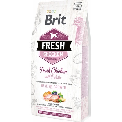 Brit Fresh Puppy Healthy Growth kura a zemiaky 2,5 kg