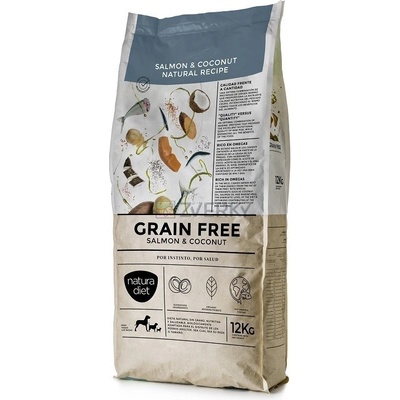 Natura diet GRAIN FREE SALMON & COCONUT 12 kg