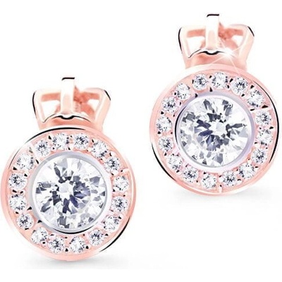 Cutie Jewellery náušnice kôstky s trblietavými zirkónmi Z8028-30-10-X-4