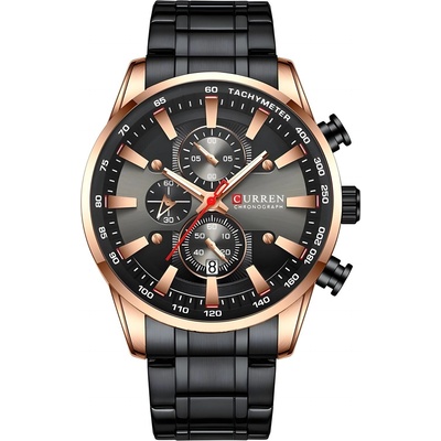 Curren Часовник curren na-14258 - Черен / Златен kp14258 (na-14258)