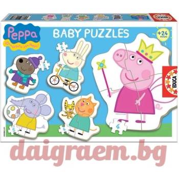 Educa Пъзел EDUCA BABY 15622 - 20 части - Пепа Пиг, Peppa Pig, Прасето Пепа (EDU15622)