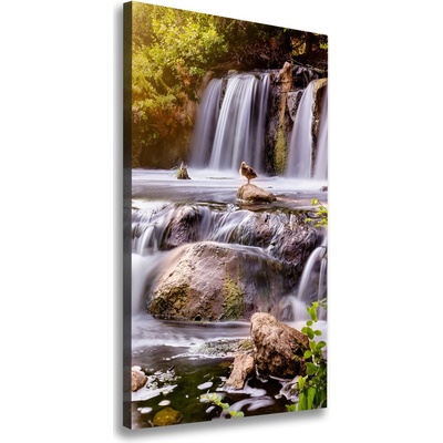 Vertikálny foto obraz na plátne do obývačky Vodopád 50x100 cm