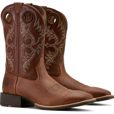 *W* Ariat Sport Rodeo Cowboy Boot pánské aged tan elephant print/luna tan – Zboží Dáma