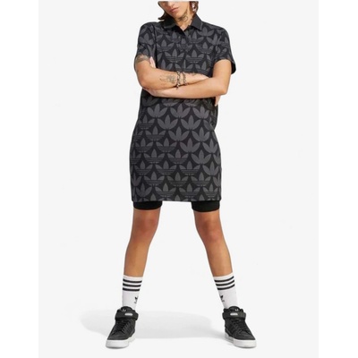 Originals Trefoil Monogram Polo Dress Black