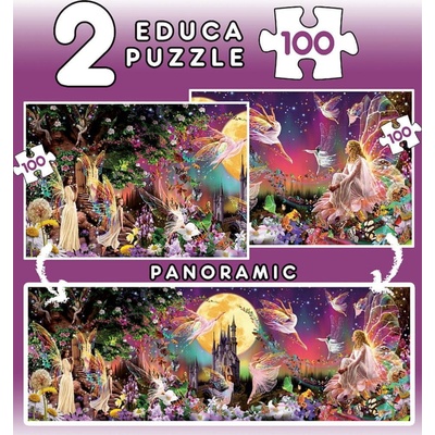 EDUCA Panorama Pohádkové víly 2x100 dielov