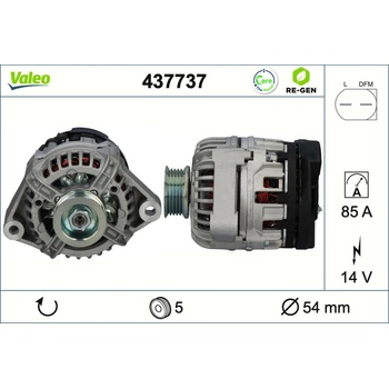 Alternátor VALEO 437737