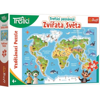 Alltoys Vzdělávací 48 Treflíci poznávají zvířata světa – Zbozi.Blesk.cz