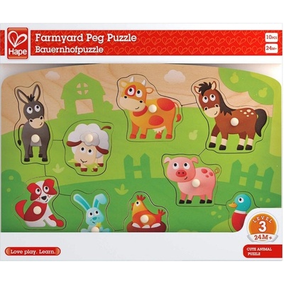 Hape vkladacie puzzle Farma